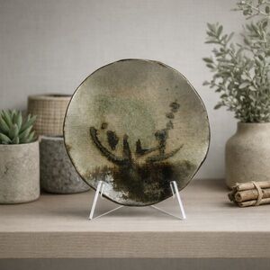 Artisan Studio Pottery Handmade Ceramic Art Versatile Rustic Plate #123025